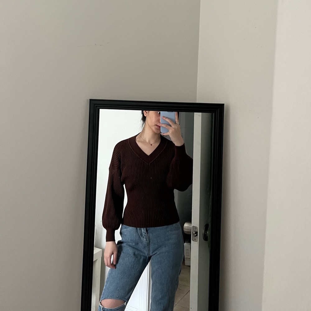 puff sleeve sweater